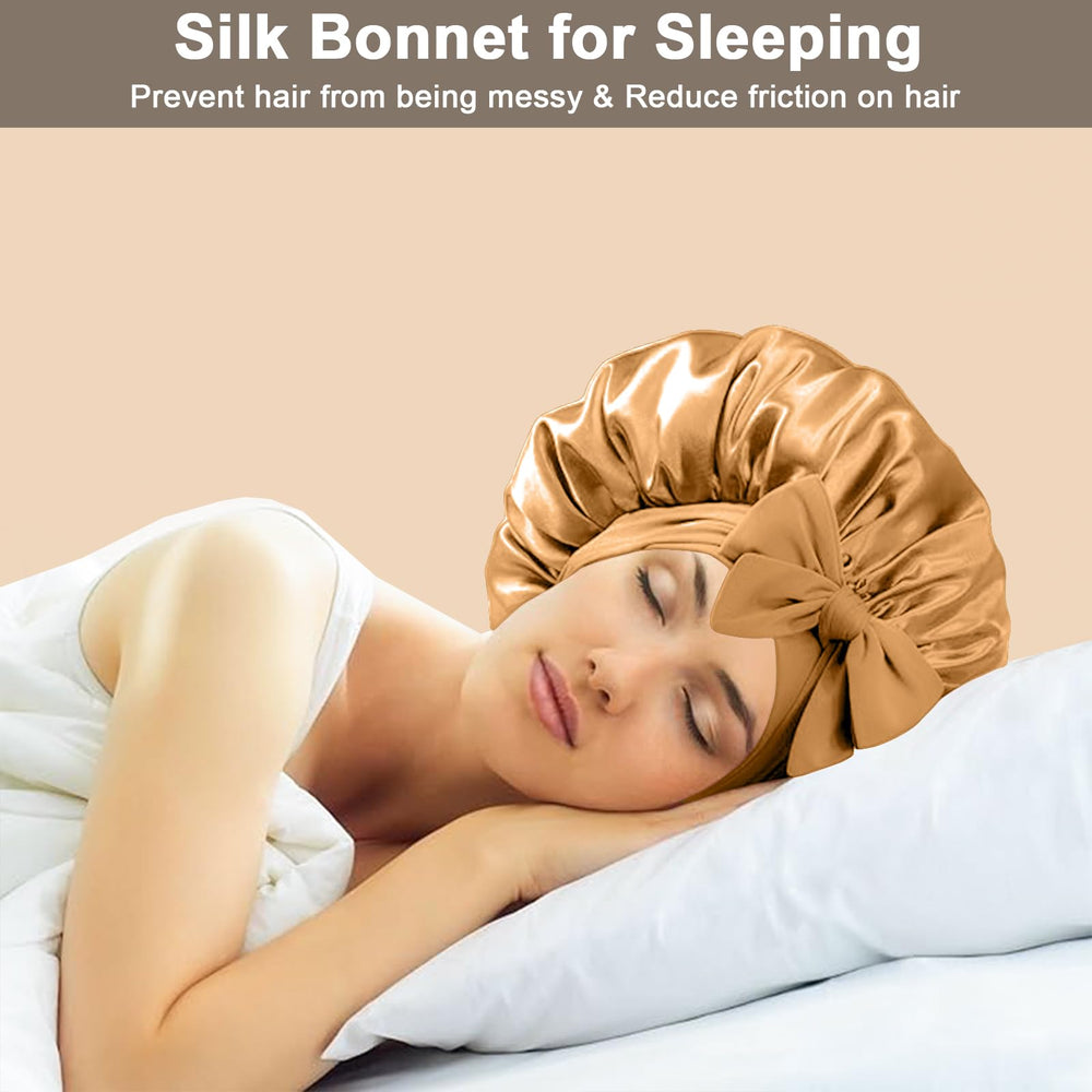 FIRSTPELLA bonete satén para usos variados, ideal para ejercicio o spa en casa, viste bien.