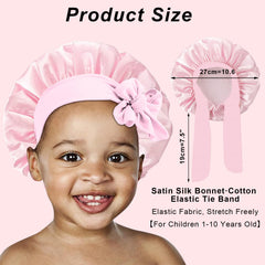 Gorra FIRSTPELLA en rosa claro para cabello rizado, mantiene la hidratación durante el descanso.