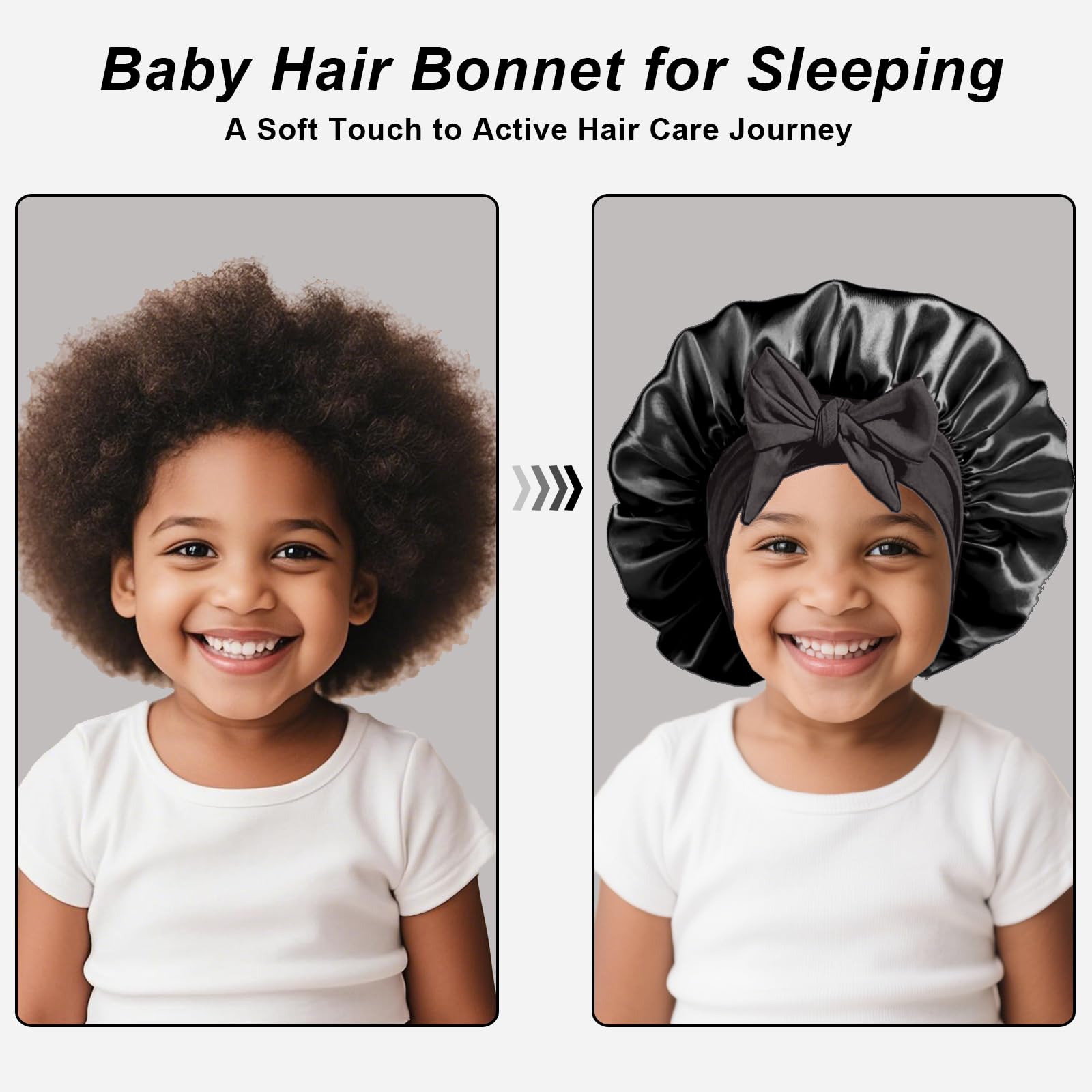 Gorro FIRSTPELLA para niña con cabello largo durante el sueño