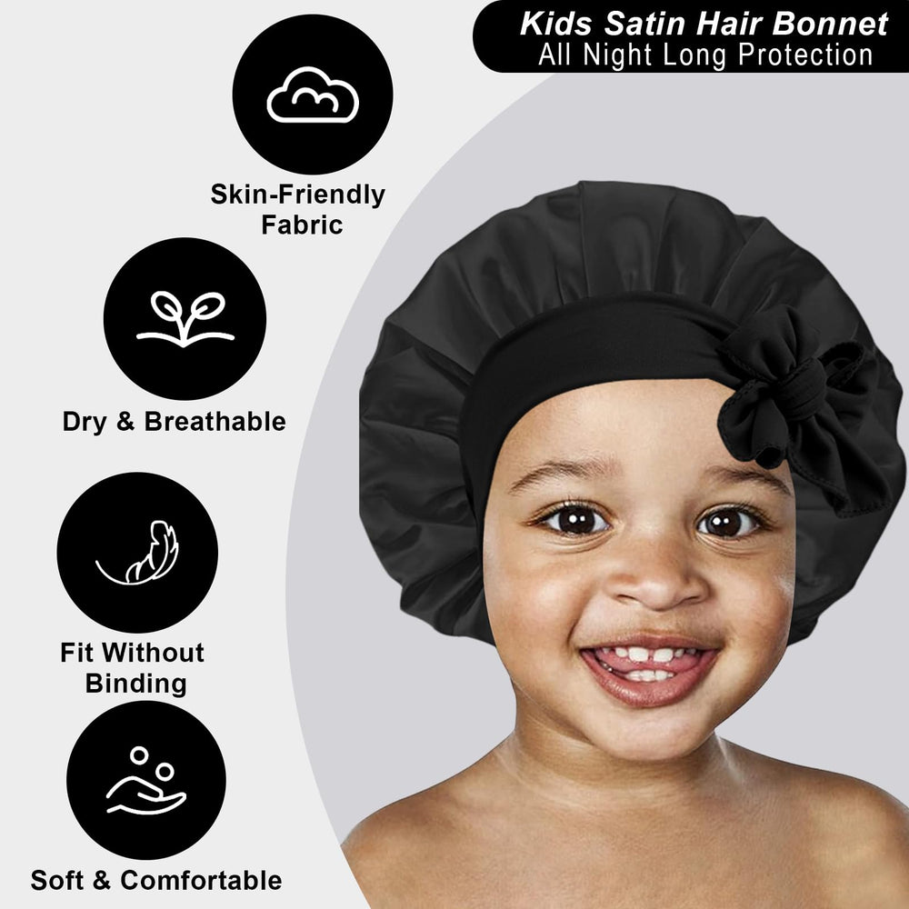 Gorro FIRSTPELLA para niño con cabello rizado durante la noche