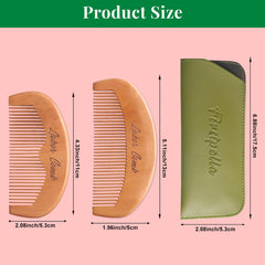 FIRSTPELLA peine de parto en madera con diseño ergonómico para agarre cómodo.