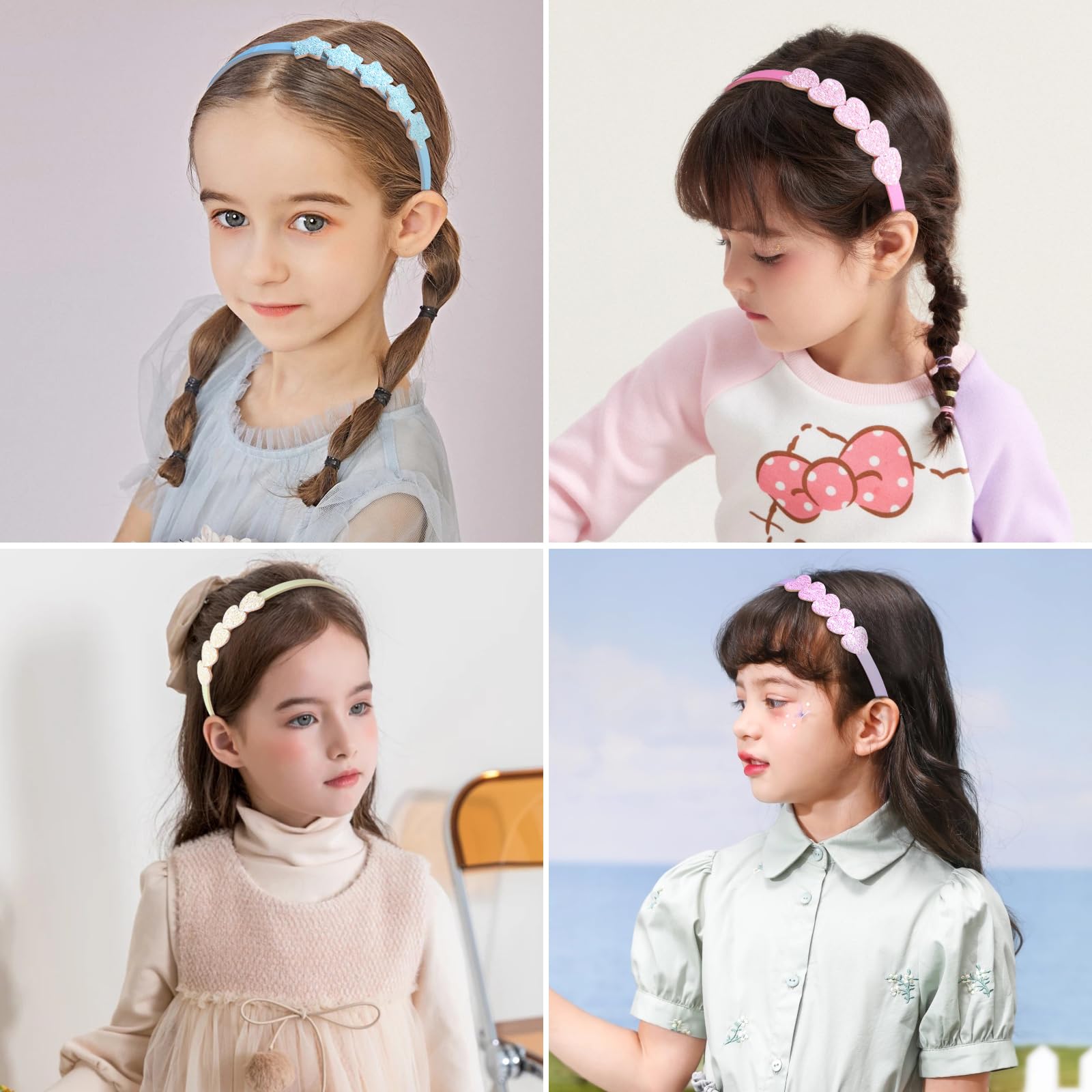 Diademas Fishdown en diez colores variados para combinar con diferentes estilos.