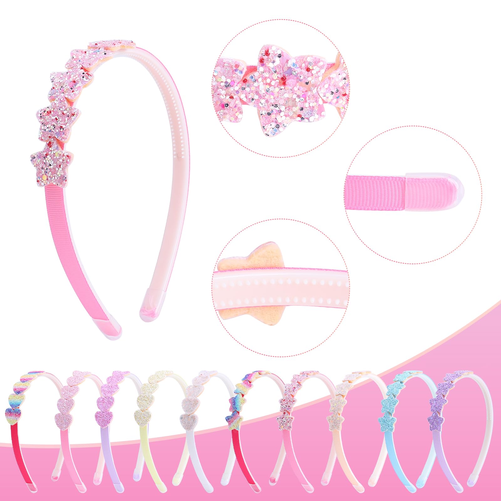 Diadema Fishdown con banda elástica y dientes antideslizantes para un ajuste seguro.