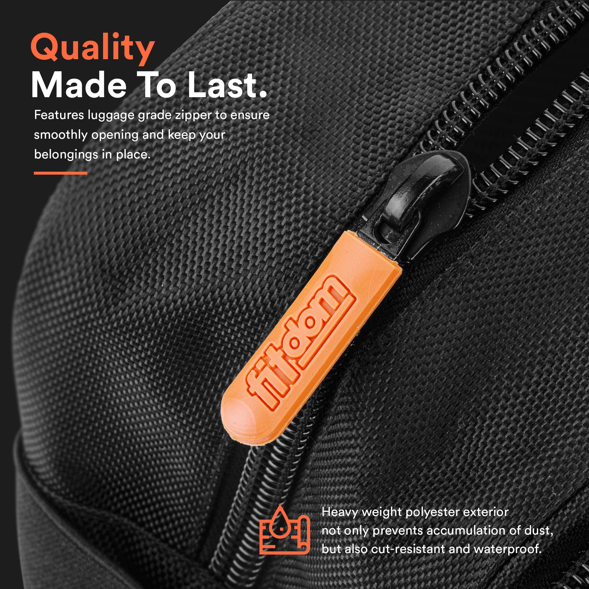 Fitdom Dopp Kit con asa de paracord 550 desmontable y silbato para emergencias.