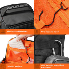 Neceser Fitdom con diseño MOLLE y correa de silicona para versatilidad.