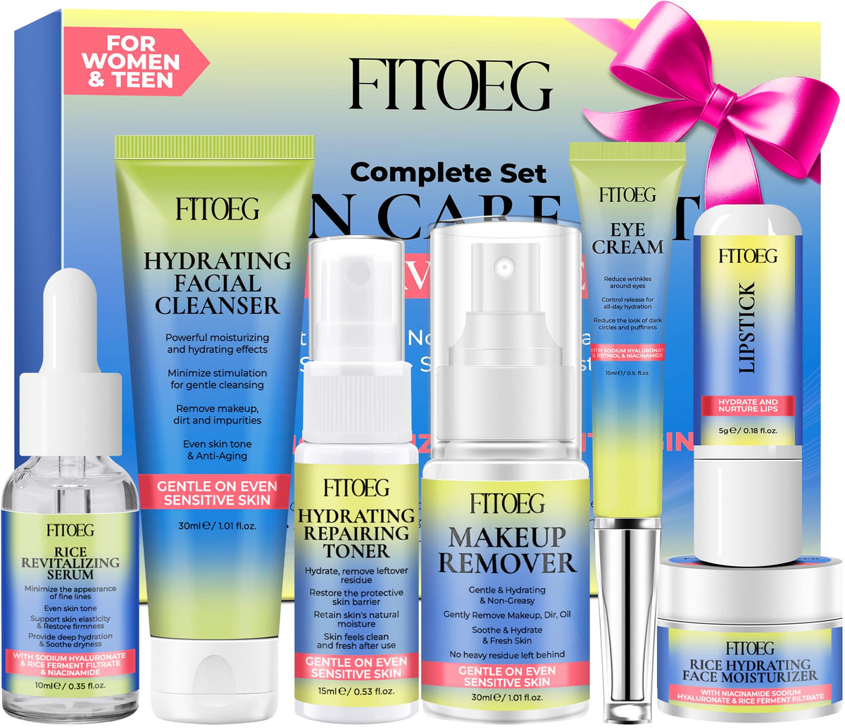 FITOEG kit de cuidado facial para adolescentes: limpieza suave y fresca.