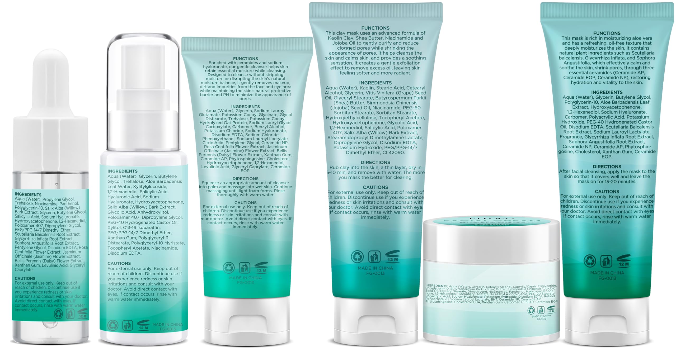 FITOEG kit de viaje para cuidado facial en ruta