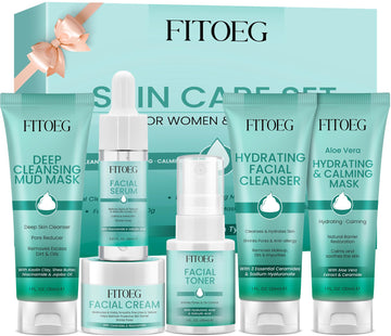 FITOEG limpieza facial con botella para piel limpia y fresca