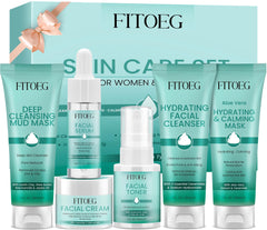 FITOEG limpieza facial con botella para piel limpia y fresca