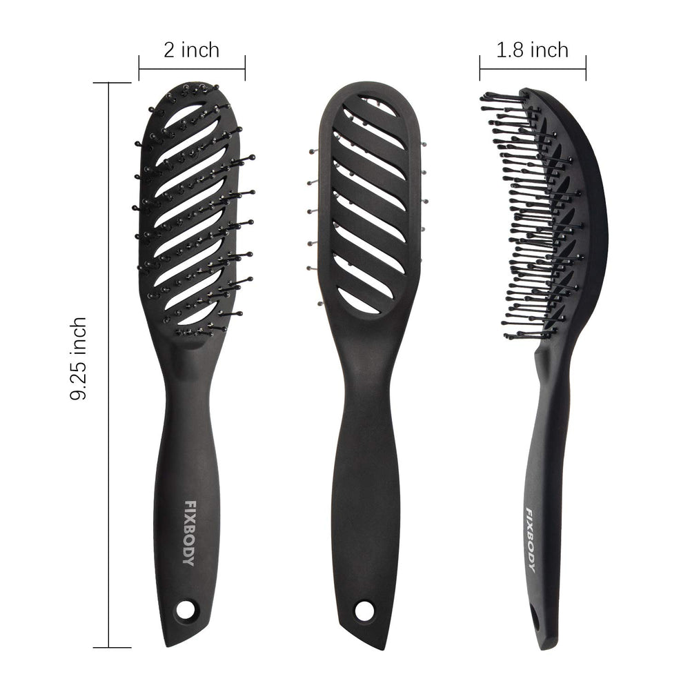 FIXBODY cepillo curvo ventilado con diseño ergonómico para comodidad