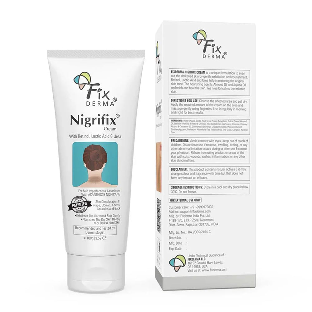 FixDerma Nigrifix crème utilisation quotidienne intégrée à votre routine corps.