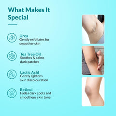 FixDerma Nigrifix crème appliquée sur le cou et les aisselles pour une routine soin.