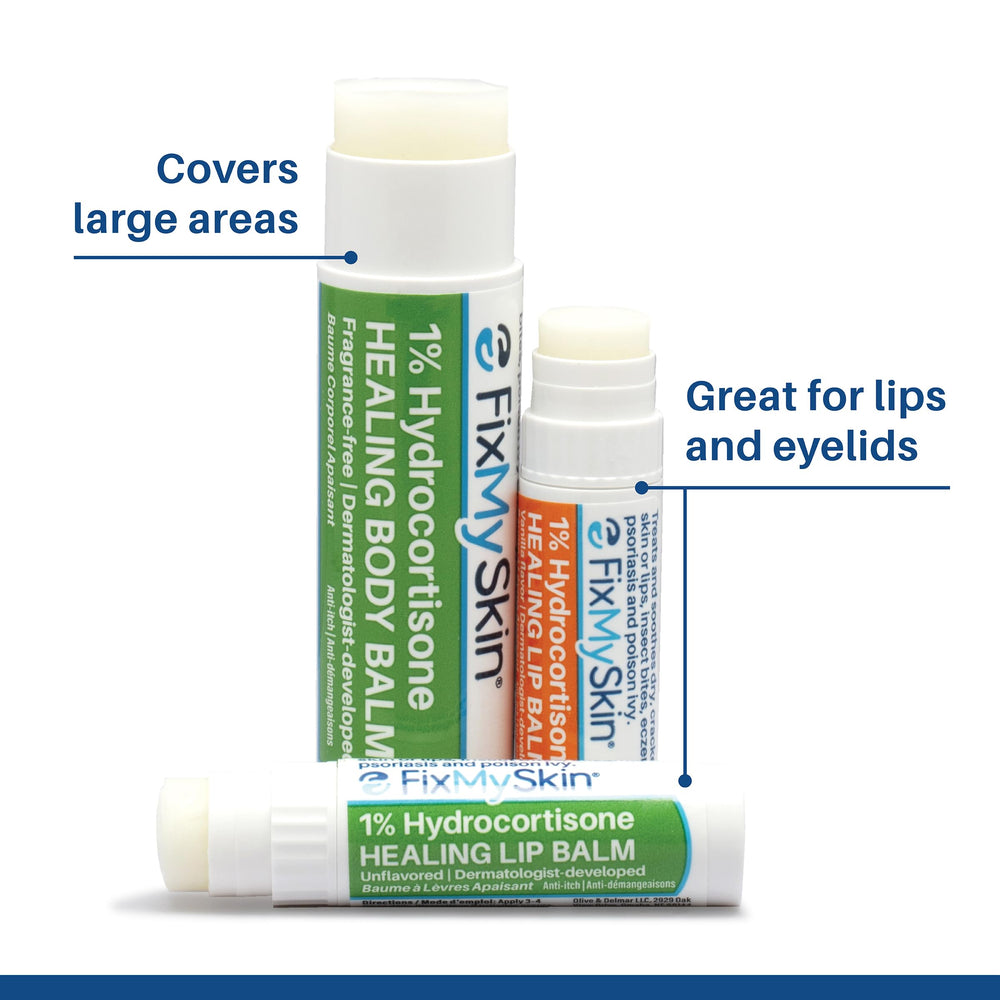Cuidado para eczema o psoriasis en labios con FixMySkin.