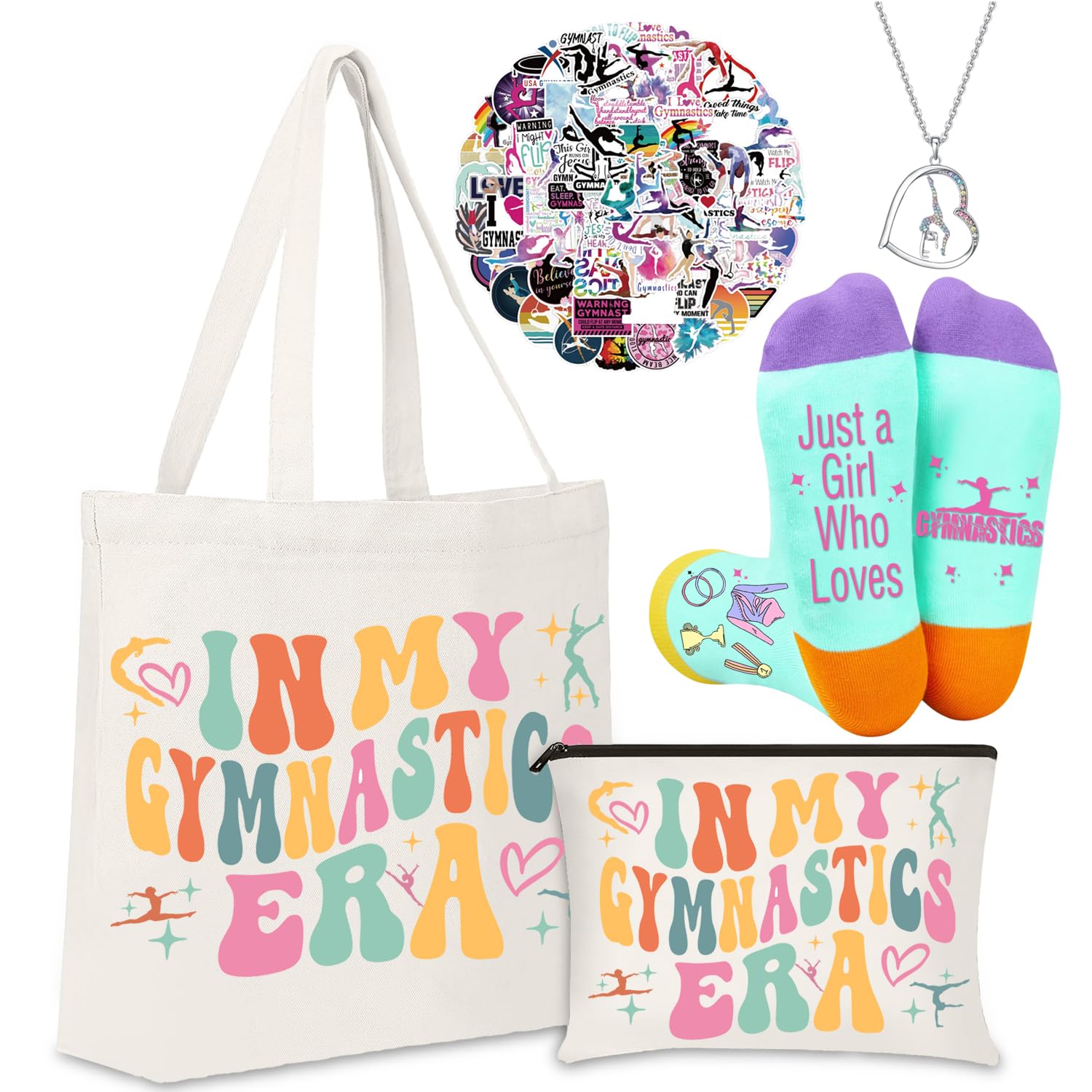 FJHAIY bolso maquillaje 3D, diseño vibrante para uso diario y regalo gimnástico