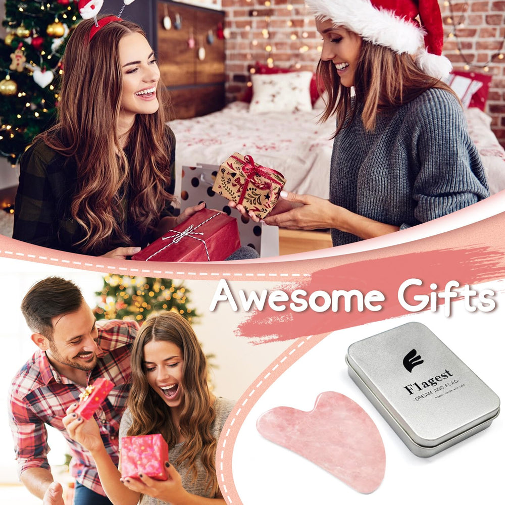 Flagest Gua Sha Rosa de cuarzo: superficie suave para uso prolongado.