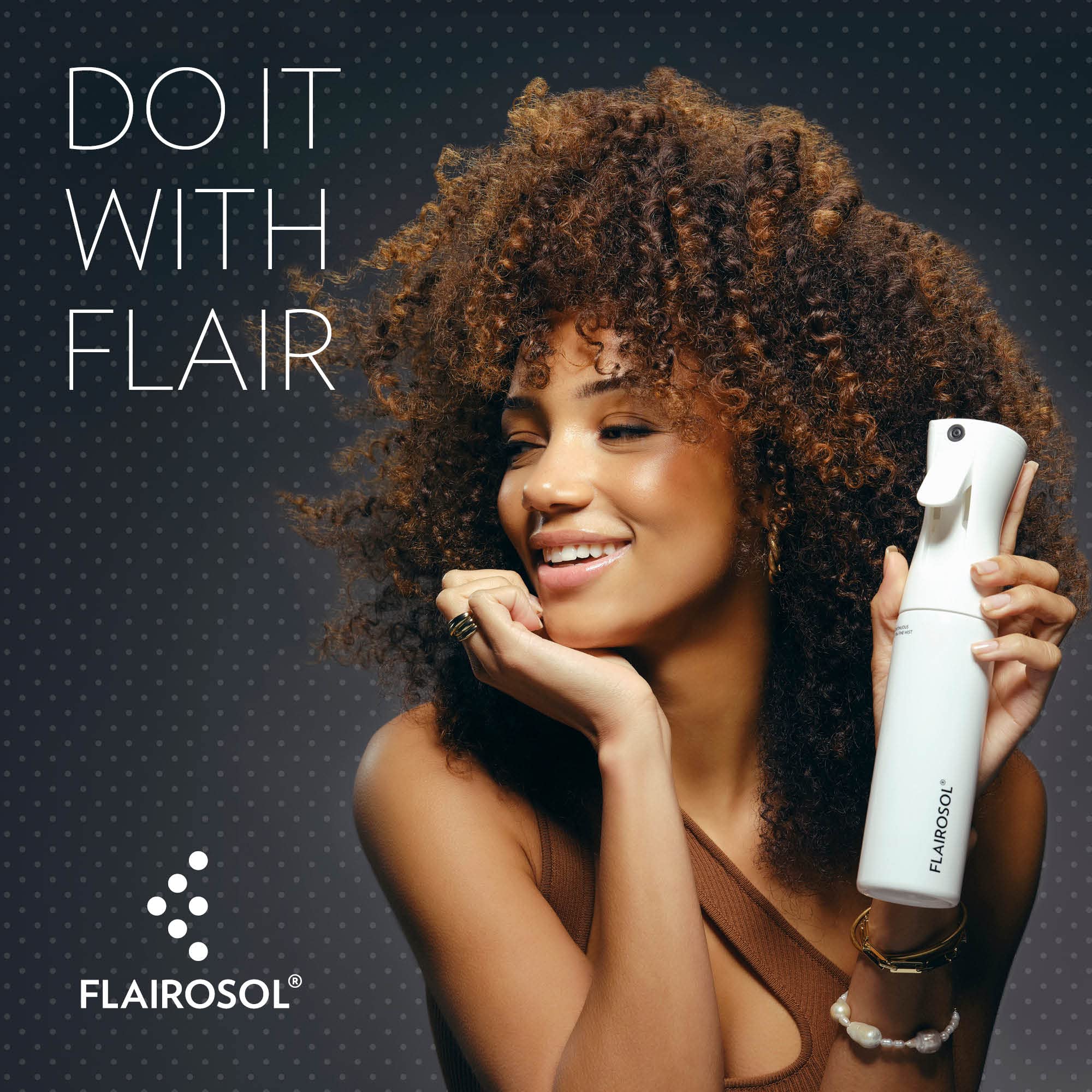 Flairosol, capacidad de 300 ml ideal para sesiones de cuidado.