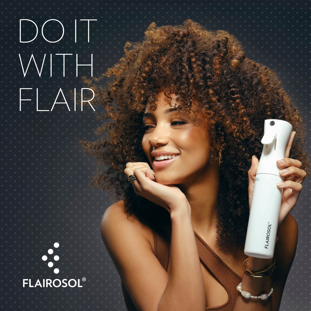 Flairosol, capacidad de 300 ml ideal para sesiones de cuidado.