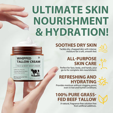 FlameBeauty sebo de res espumoso para cuerpo aporta nutrición diaria.
