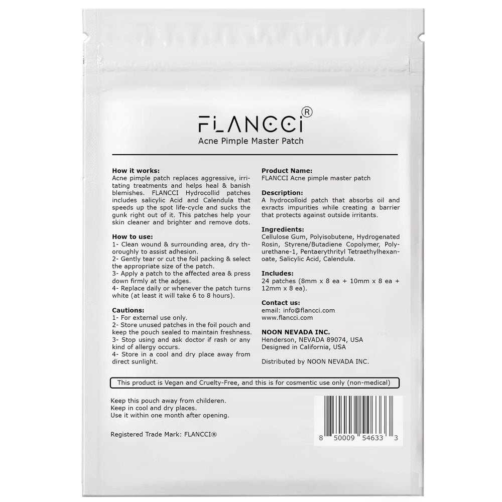 Parche Flancci hidrocoloide sobre la espinilla, tratamiento localizado eficaz.