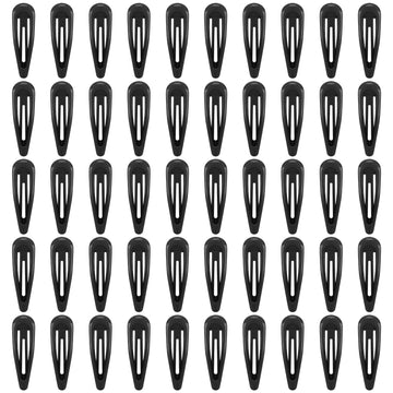 FLAREANN clips cabello negro brillo 2 pulgadas, sujeción confiable para peinados diarios.