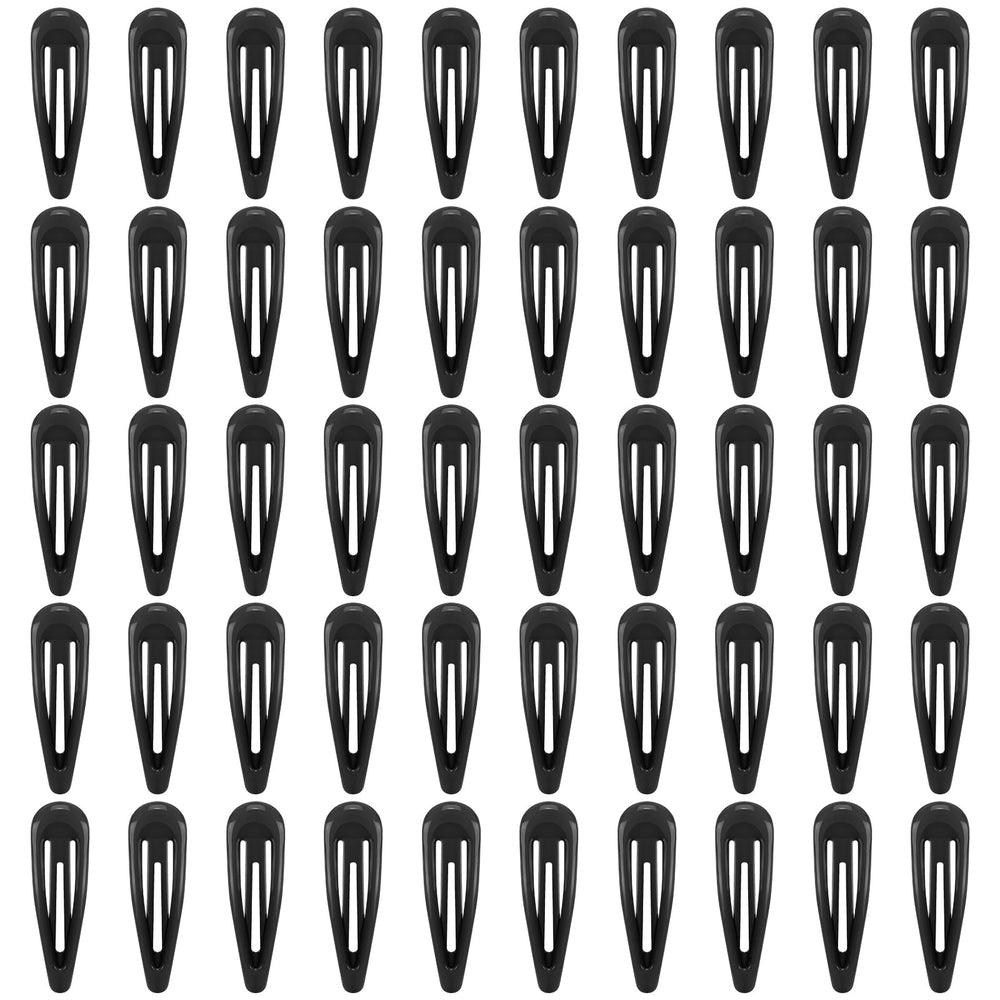 FLAREANN clips cabello negro brillo 2 pulgadas, sujeción confiable para peinados diarios.