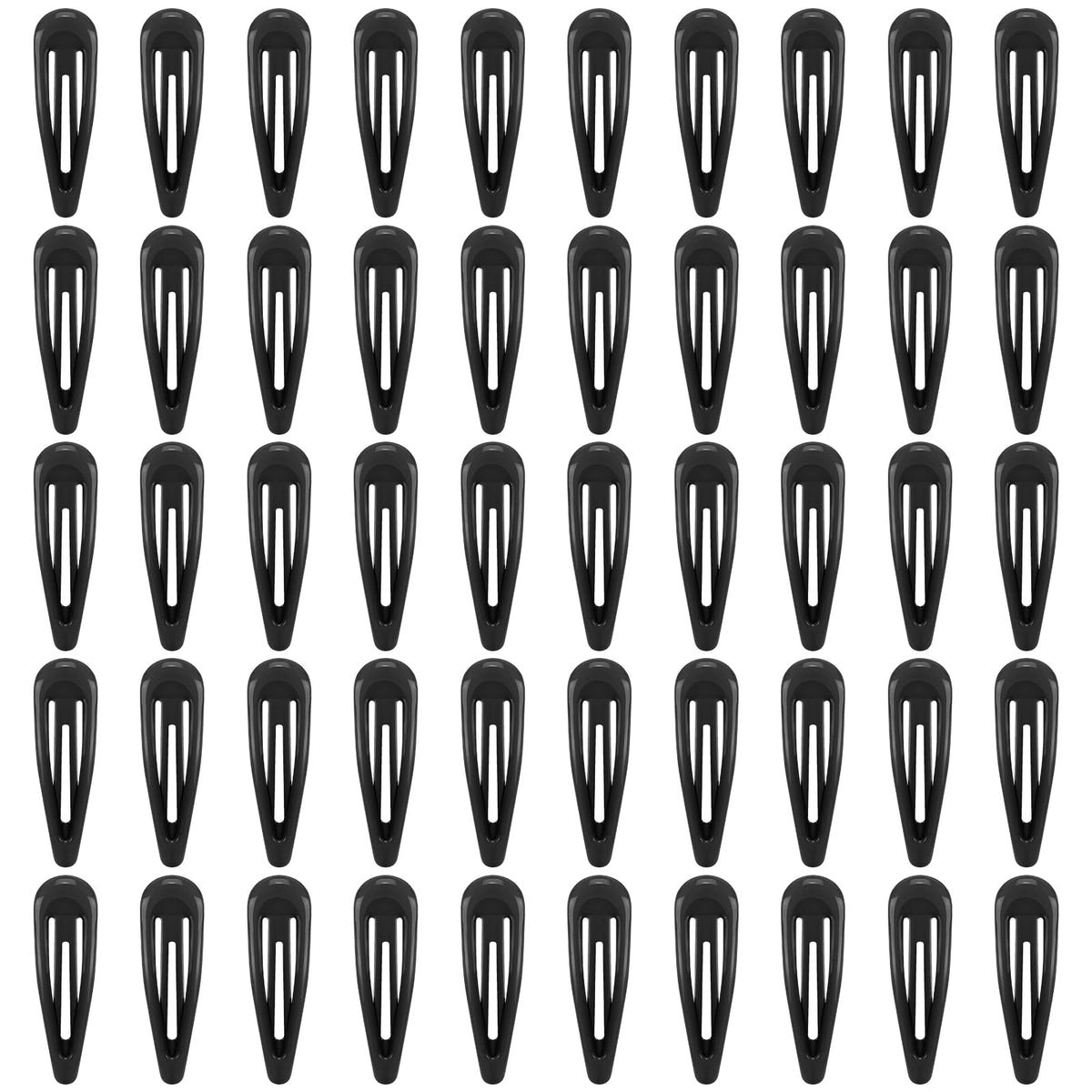 FLAREANN clips cabello negro brillo 2 pulgadas, sujeción confiable para peinados diarios.