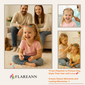Tamaño ideal de clips FLAREANN para pelo de bebé