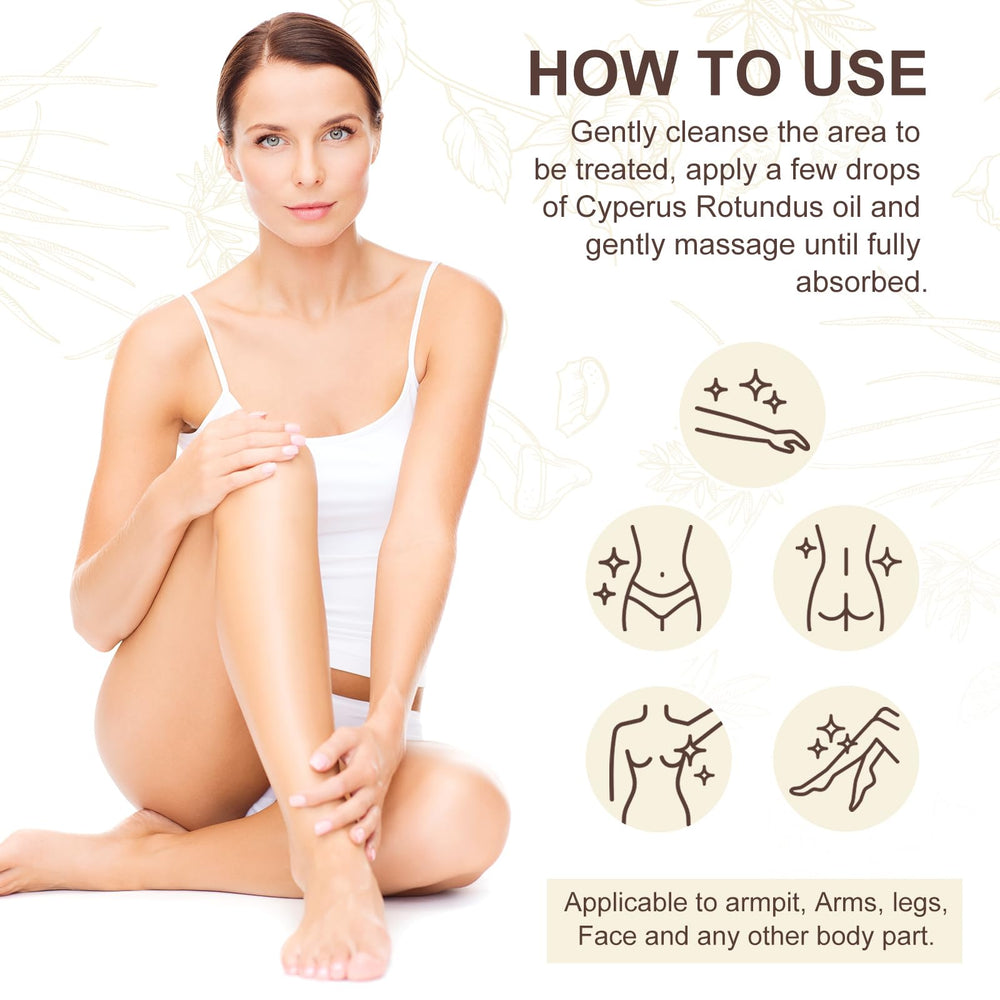 Flasture Ritual relajante con aceite de Cyperus Rotundus para el cuidado de la piel.