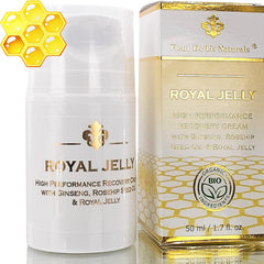 Fleur De Lis Naturals crema Royal Jelly muestra textura suave para hidratación facial