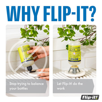 Flip-It! válvula de dispensación evita goteos y facilita el vertido.