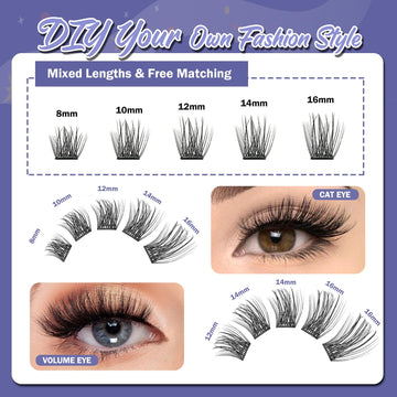 FLOMAZE reusable lashes showcase durability for repeated wear.