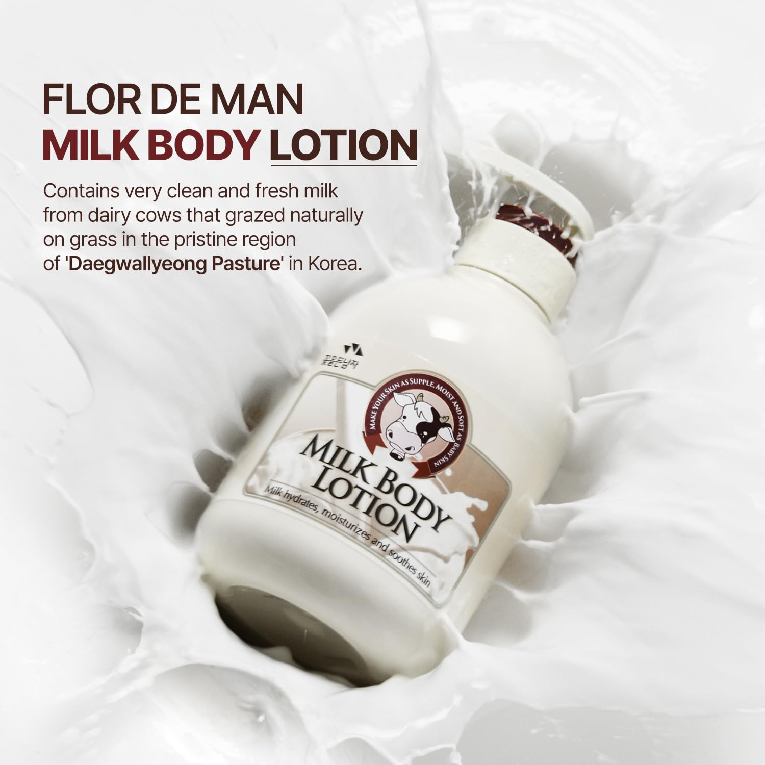 Flor de Man Cosmocos leche corporal, textura cremosa que favorece la absorción