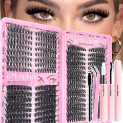 Floranest kit de pestanas agrupadas con 560 unidades 9-16 mm para estilos naturales