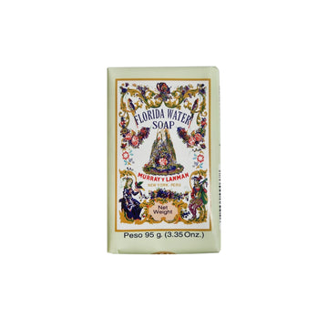 Florida Water barra jabón pack 4, frente, aroma cítrico suave para uso diario.