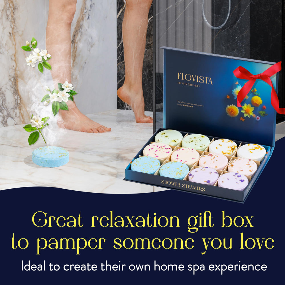 Caja regalo Flovista con lavanda eucalipto para spa en casa.