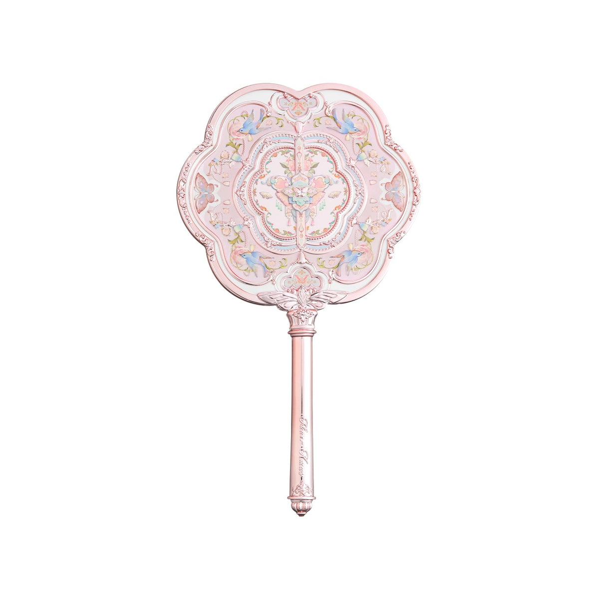 Flower Knows Espejo de mano con diseño nube mariposa, ideal para retoques de maquillaje