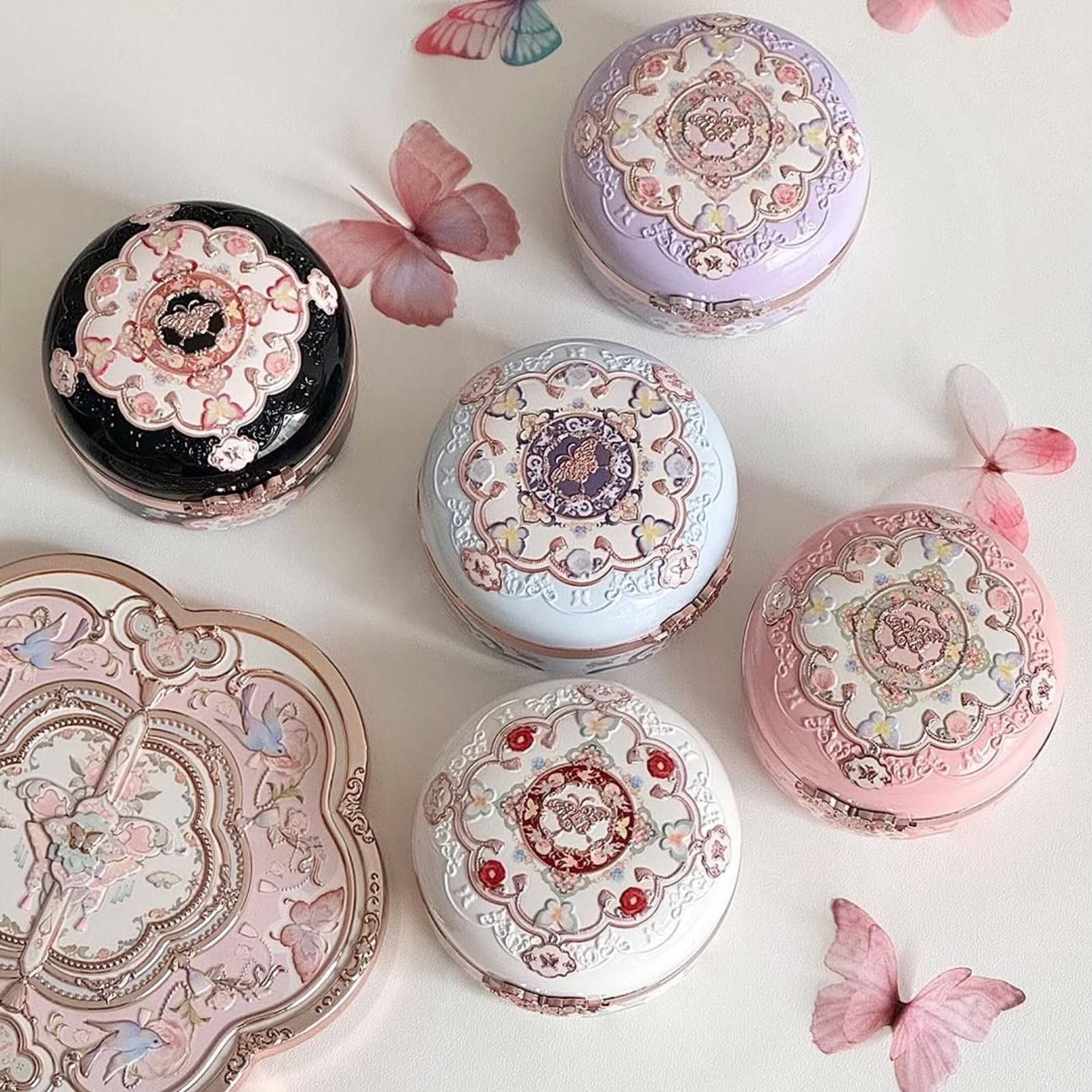 Flower Knows luxury collectible compact for on-the-go touch-ups