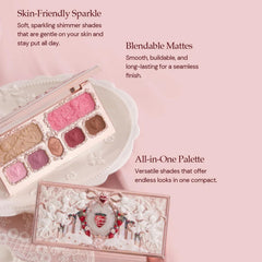 Flower Knows Strawberry Cupid Paleta: tonos shimmer para destellos suaves