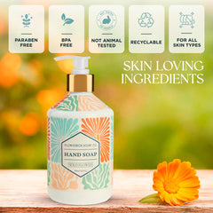 FlowerBox bouteille 500 ml, décor florale pour salle de bains.