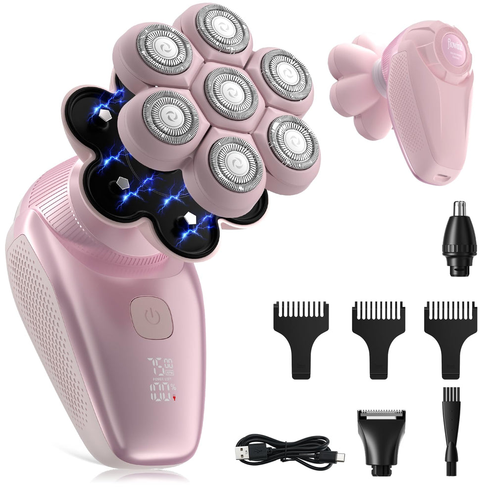 Flowind Rasuradora 3en1 para mujeres rosa: afeitado suave diario.