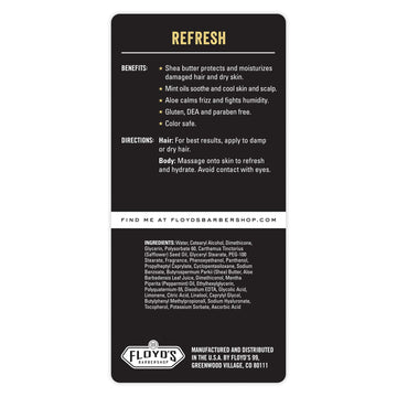 Floyd's 99 Refresh: uso en cuerpo para hidratar y refrescar la piel.