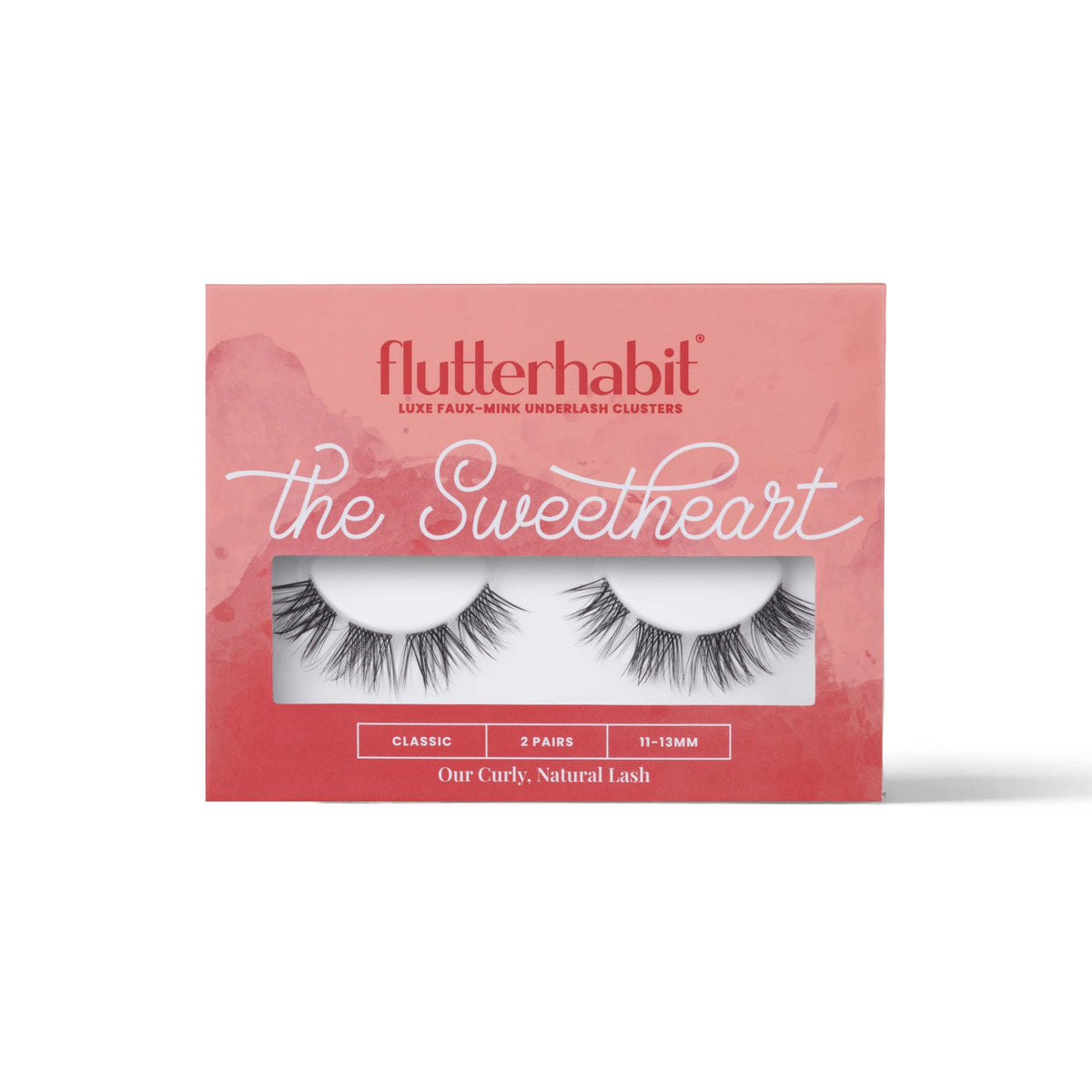 FlutterHabit The Sweetheart pestanas natural-empaque: look suave y natural para uso diario