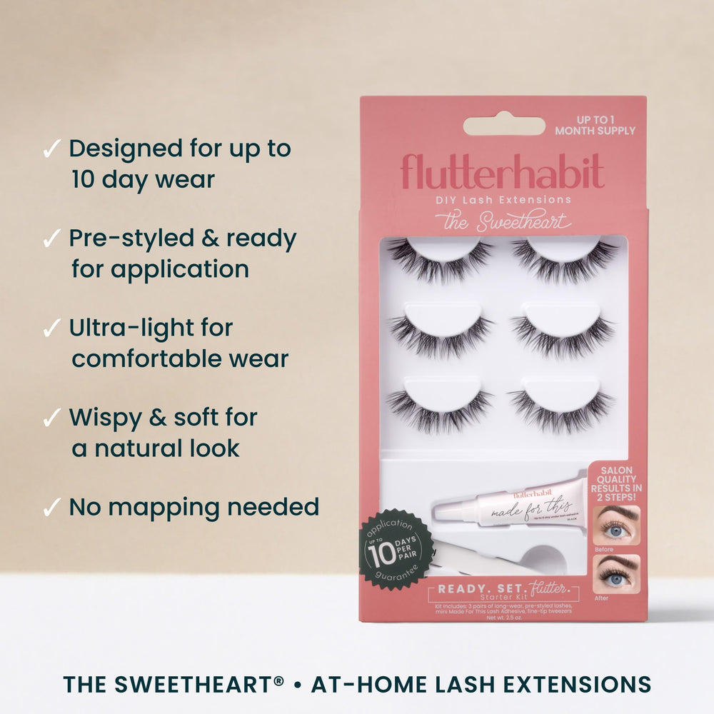 FlutterHabit Sweetheart resistencia al sudor gracias a materiales de calidad y adhesivo adecuado