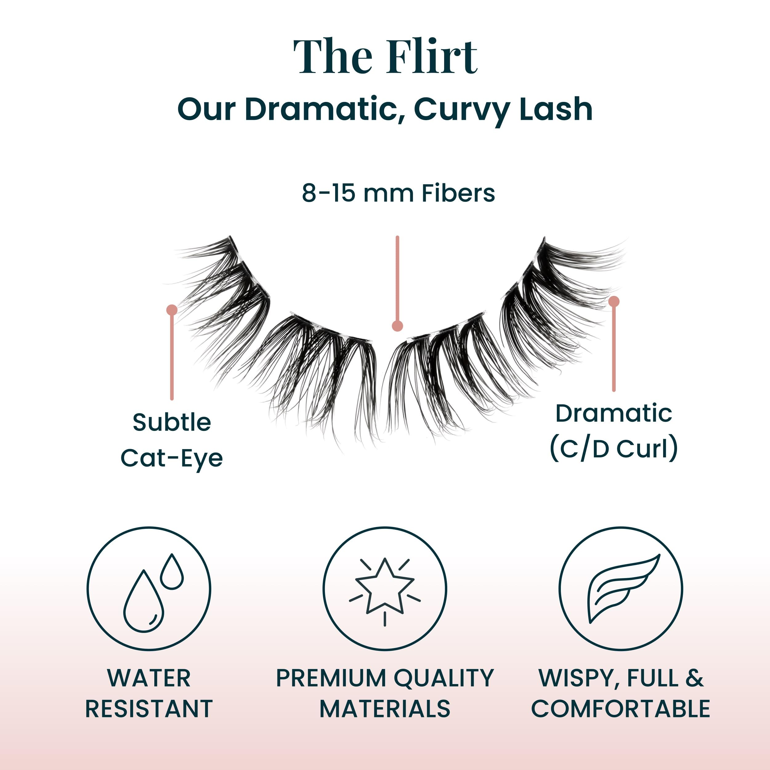 FlutterHabit The Flirt – Adhésif non inclus; utilisez le vôtre pour une tenue durable