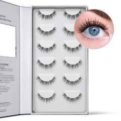 FlutterHabit Water Lily Lash Clusters: primer plano de las fibras ligeras y suaves.