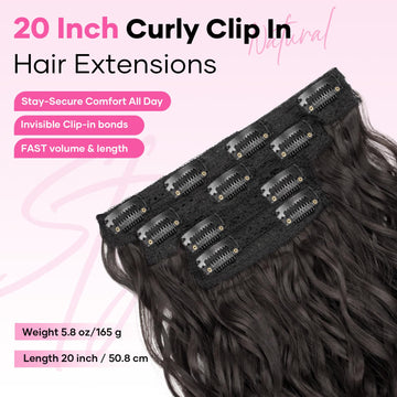 Flvaco Curly, clips firmes que sostienen el peinado todo el día.