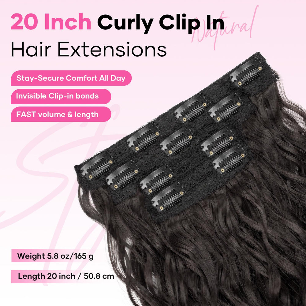 Flvaco Curly, clips firmes que sostienen el peinado todo el día.