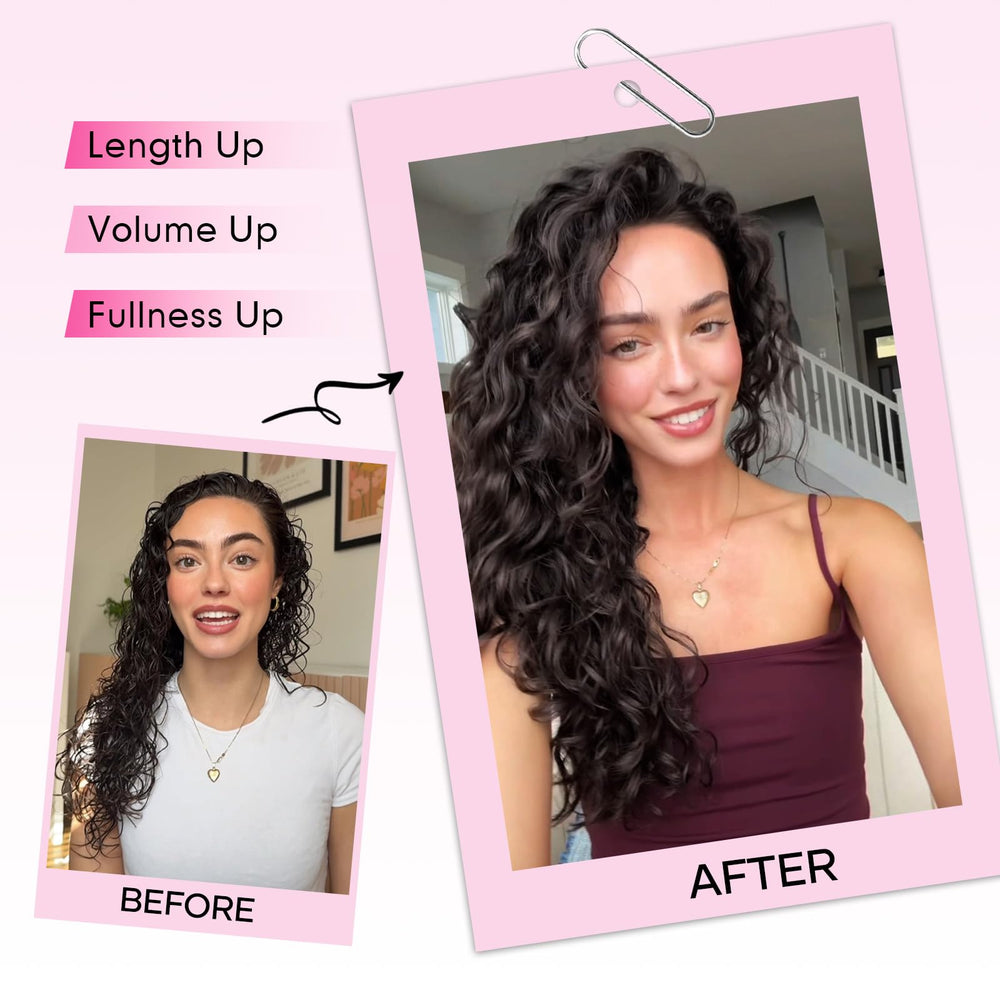 Extensiones Flvaco con base de encaje para acabado suave y realista
