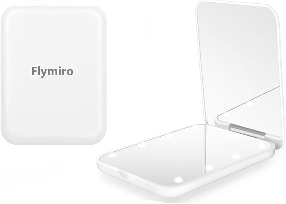 Flymiro Espejo compacto 1x-3x, perfecto para retoques precisos en cualquier ocasión.