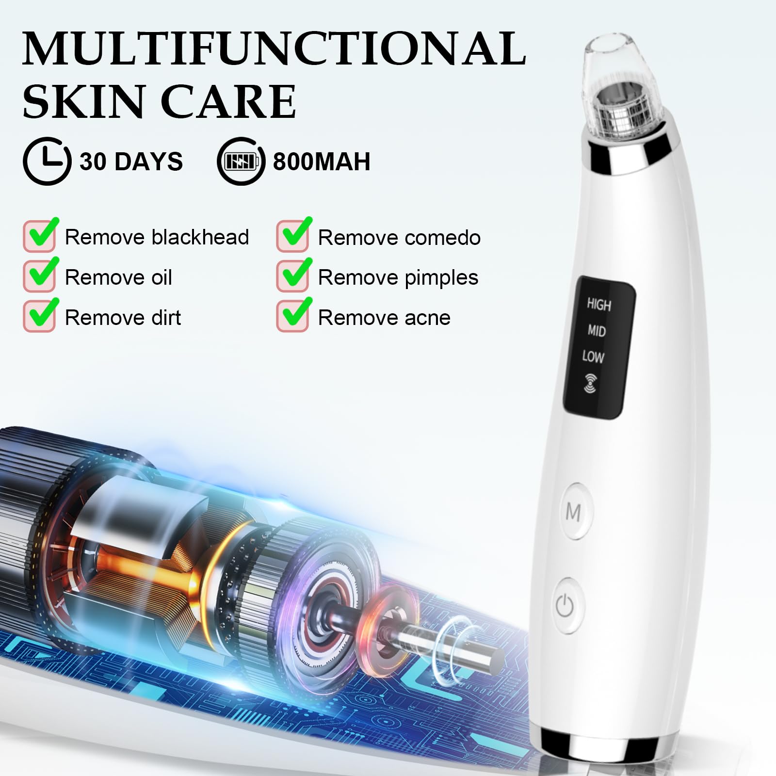 FLYMOOO apto para hombres y mujeres, cuidado facial cómodo y seguro